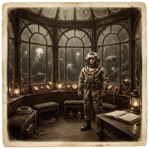Free Deep Sea Explorer Image - Victorian, Sepia, Underwater | Download ...