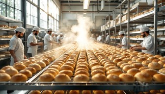 Free Fresh Bread Production Image - Bakery, Bread, Industrial ...