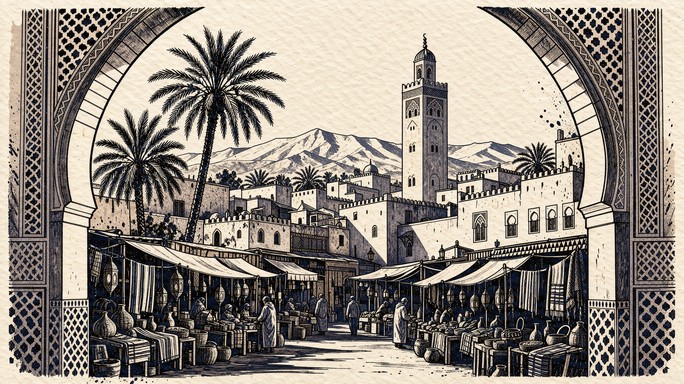 Download Moroccan Medina Sketch Stock Images for Free | StockCake