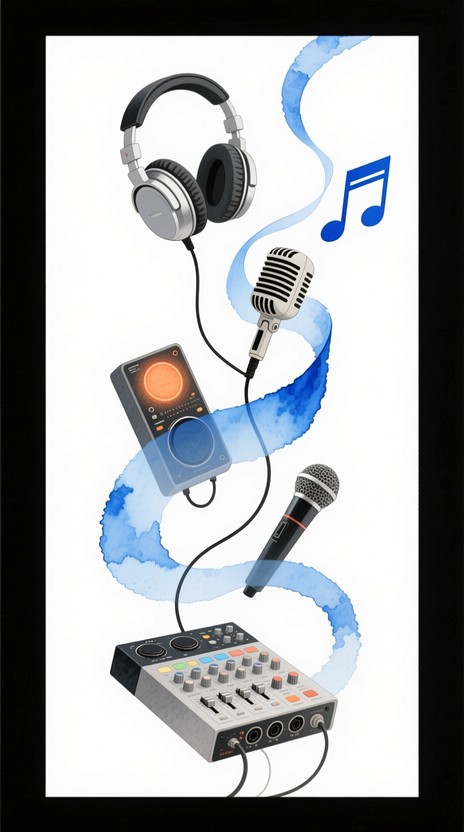 Free Sound Waves Flow Image - Watercolor, Music, Headphones | Download ...