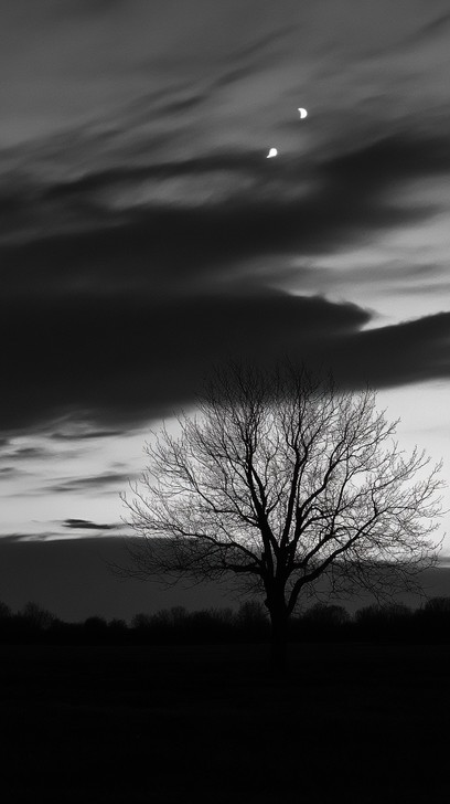 Free Moody Monochrome Landscape Image - Monochrome, Twilight, Solitude ...