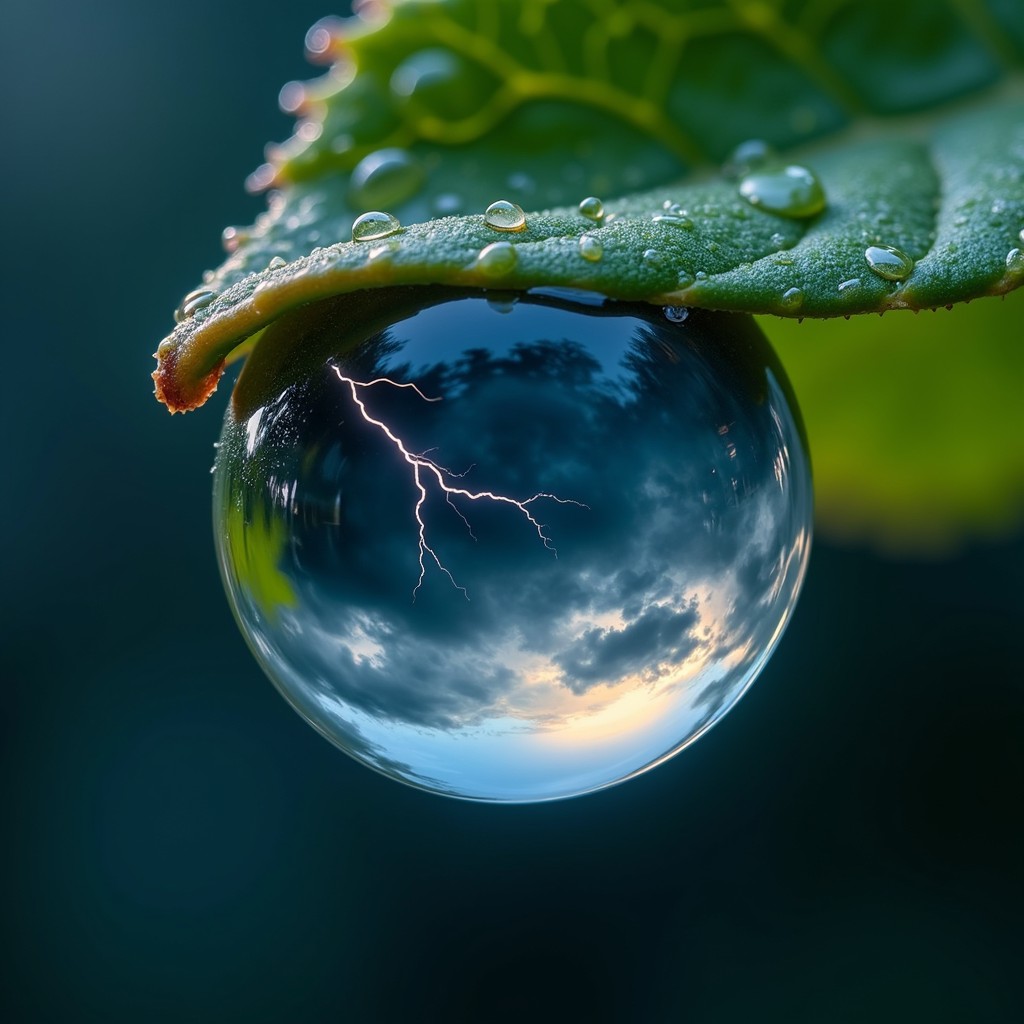 Free Storm Within Droplet Image - Droplet, Reflection, Macro | Download ...