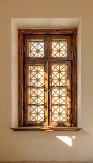 Free Sunlit Lattice Window Image - Window, Sunlight, Lattice | Download ...