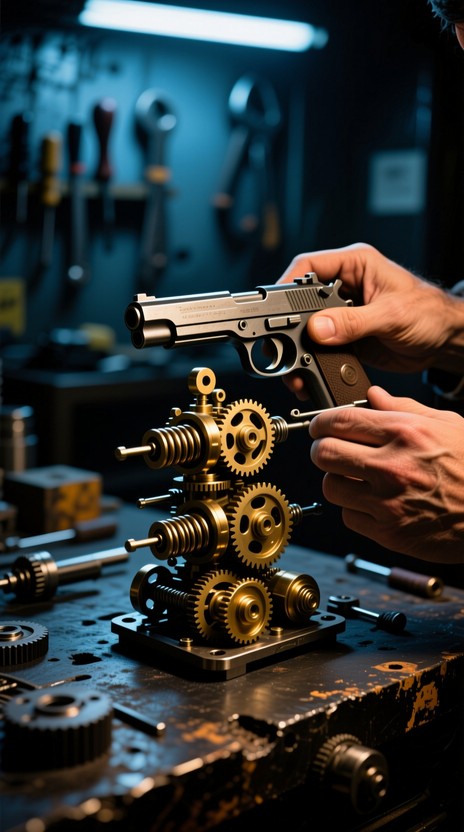 Free Precision Mechanical Disassembly Image - Firearm, Disassembled ...