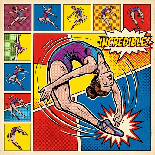 Free Comic Backbend Action Image - Dancer, Backbend, Comic | Download ...