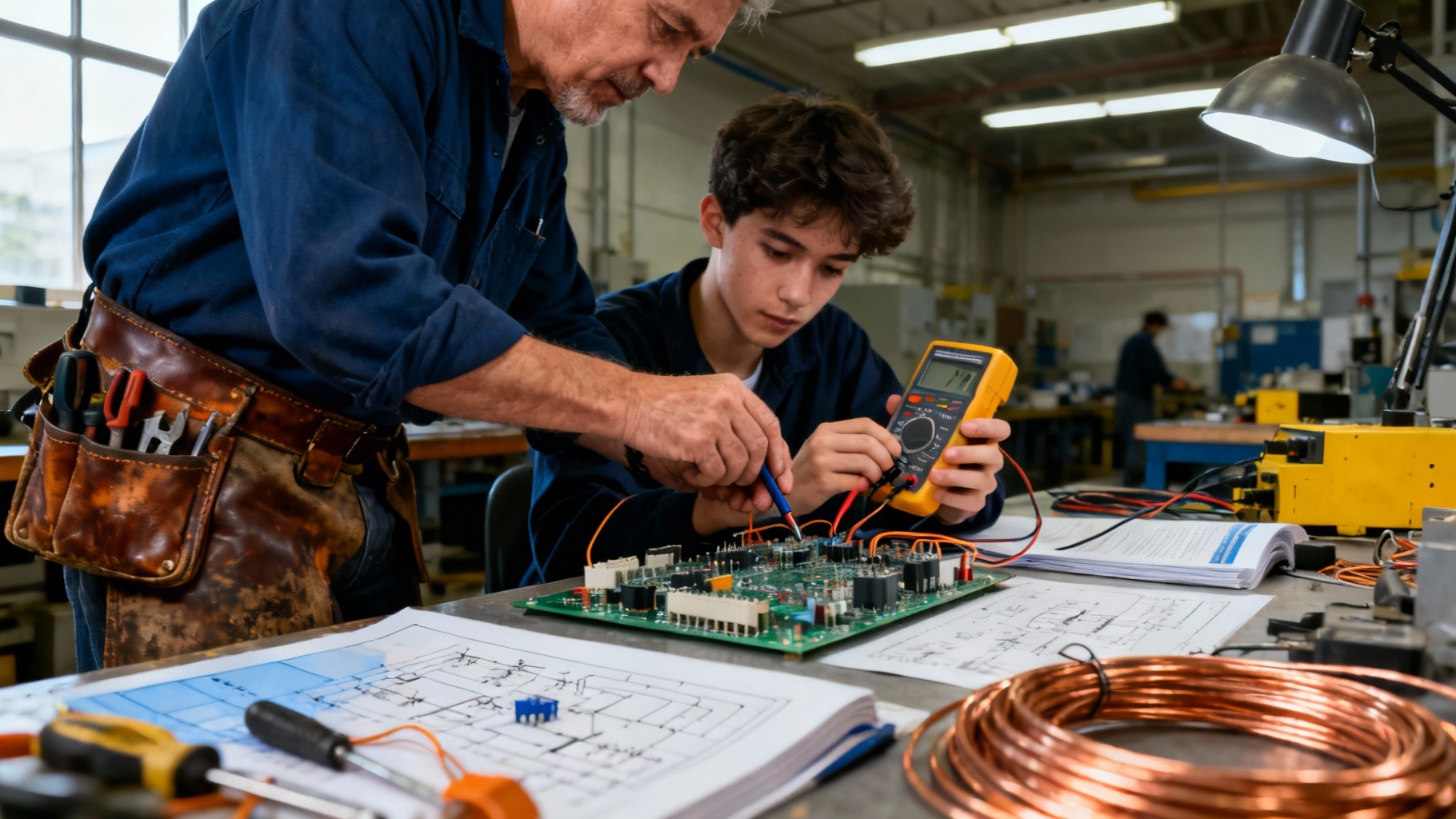 Download Electrical Training Moment Image - Apprentice, Mentor ...