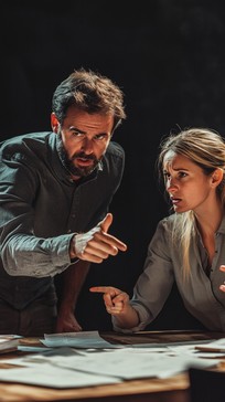 Free Intense discussion indoors Image - Discussion, Man, Woman ...