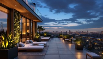 Free Luxurious Skyline Retreat Image - Rooftop, Luxury, Modern ...