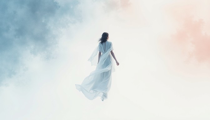 Free Floating In Blue Image - Ethereal, Watercolor, Figure | Download ...