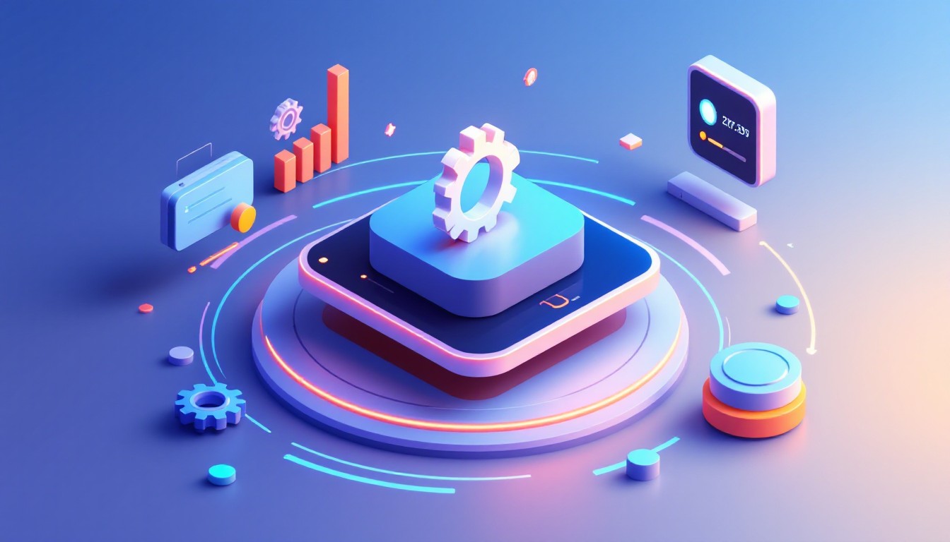 Free Floating Tech Interface Image - Interface, Isometric, Technology ...