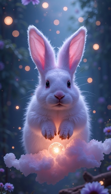 Free Ethereal Floating Bunny Image - Bunny, Rabbit, Magical | Download ...