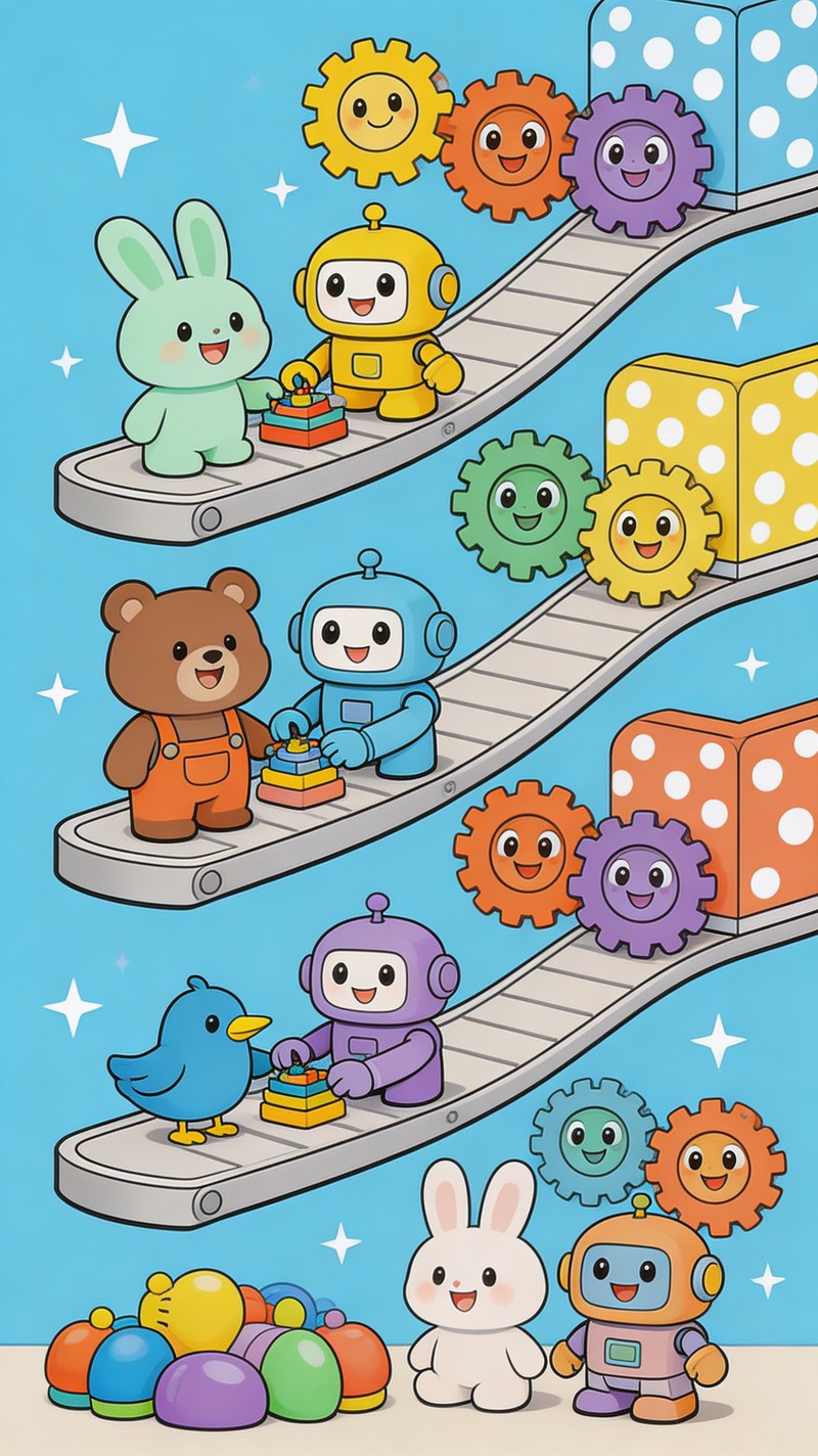 Free Happy Factory Friends Image - Factory, Robots, Teamwork | Download ...