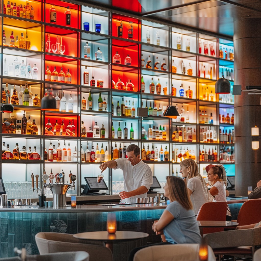Free Modern Bar Scene Image - Bar, Bartender, Patrons | Download at ...