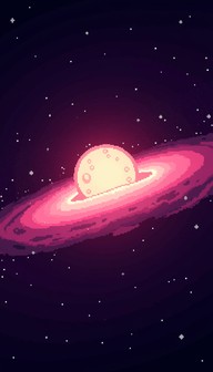 Pink Pixelplanet Free Cosmic Pixel Planet Image - Space, Planet, Cosmic | Download at ...