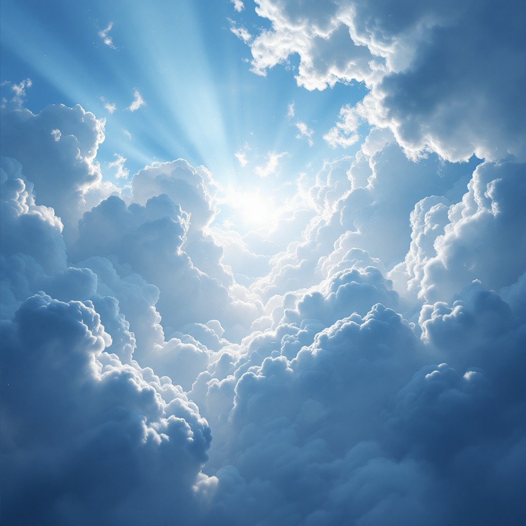 Free Heavenly Light Breaks Image - Sunbeams, Clouds, Sky | Download at ...