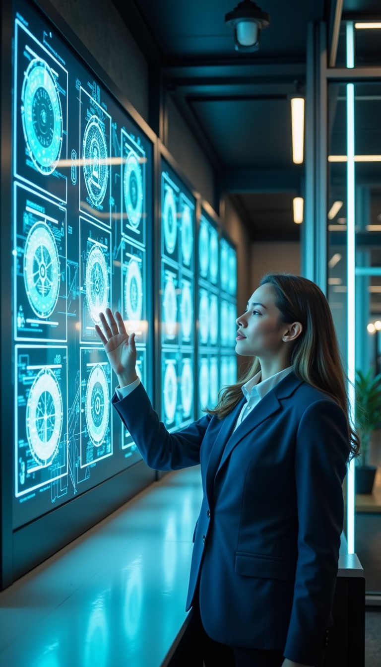 Free Future Tech Leader Image - Futuristic, Technology, Businesswoman ...