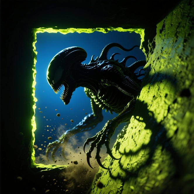Unfriendly Alien Free Lurking alien threat Image - Alien, Creature, Monster | Download ...