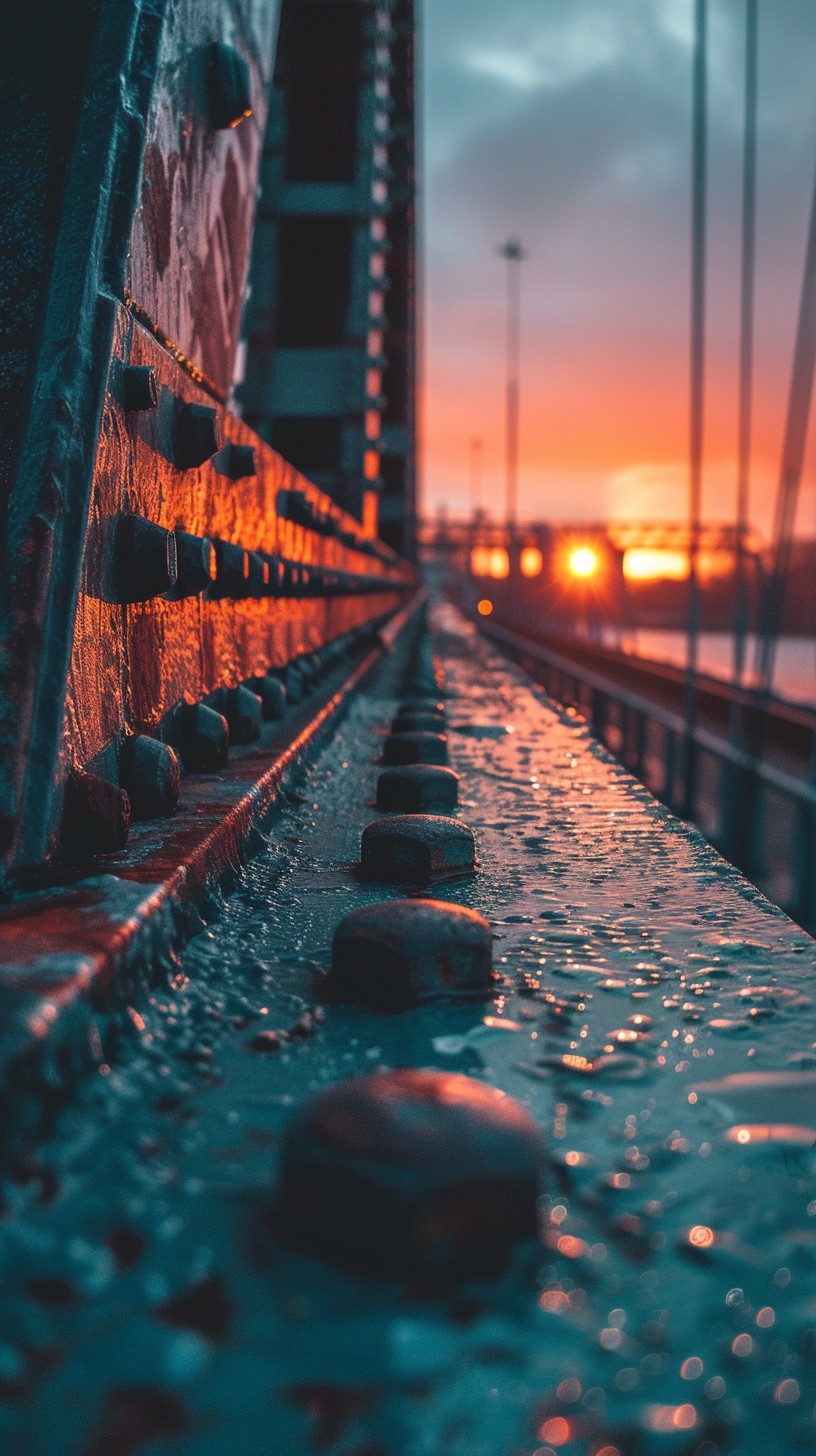 Free Sunset Bridge View Photo - Sunset, Bridge, Reflection | Download ...