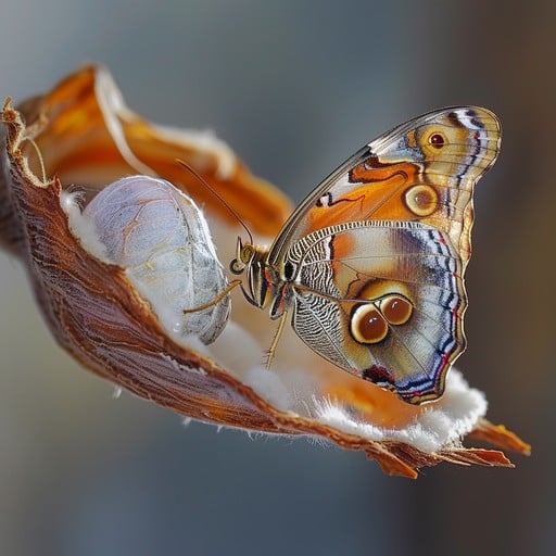 Free Butterfly on Pod Image - Butterfly, Nature, Insect | Download at ...