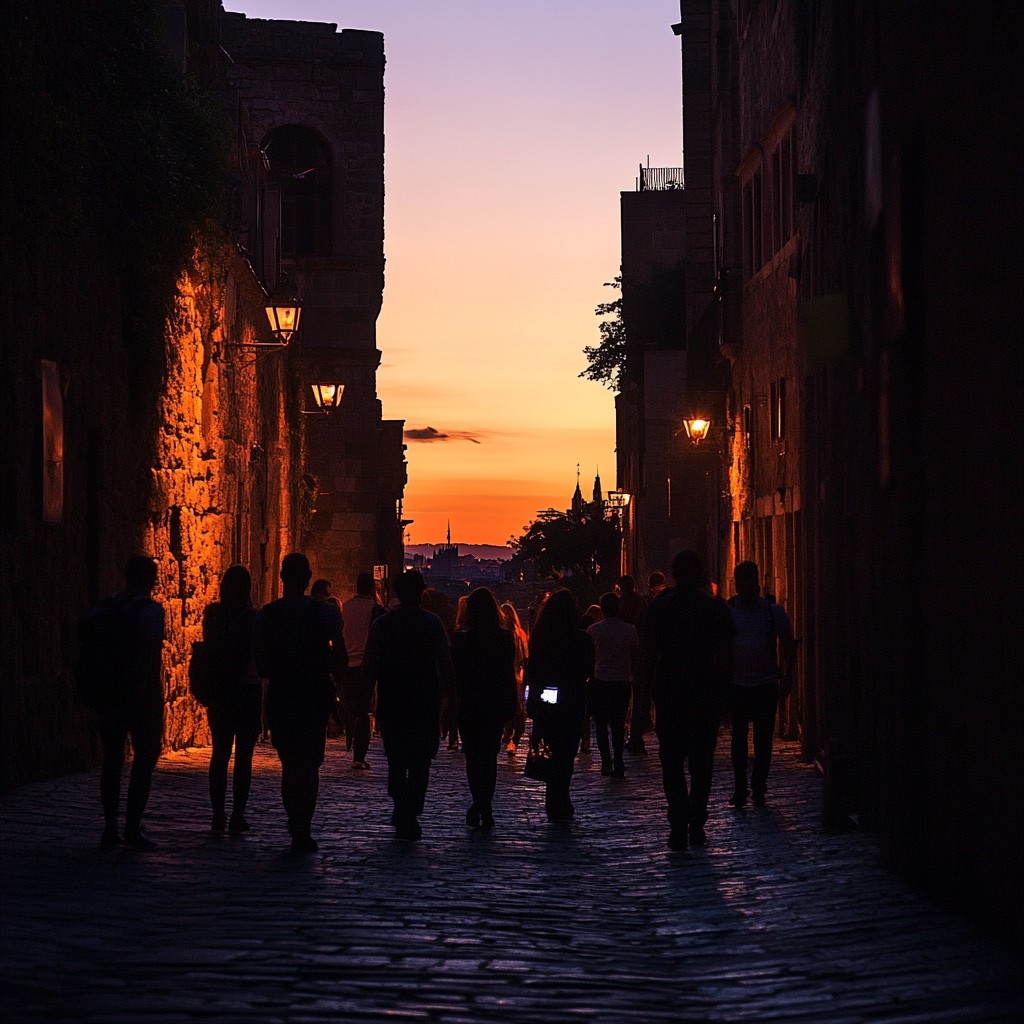 Free Sunset City Walk Photo - Sunset, People, Walking | Download at ...