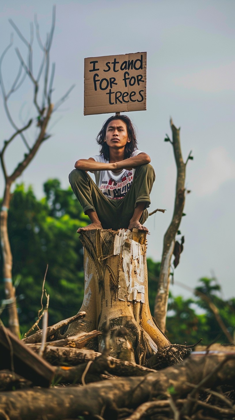 Tre Arrow Free Environmental Activist Posing Image - Activist, Environment, Trees ...