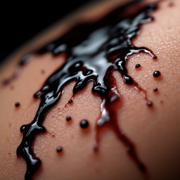 Skinand Ink Free Ink Meets Skin Image - Tattoo, Ink, Black | Download at StockCake