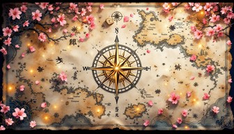 Free Mystical Compass Map Image - Compass, Map, Treasure | Download at ...