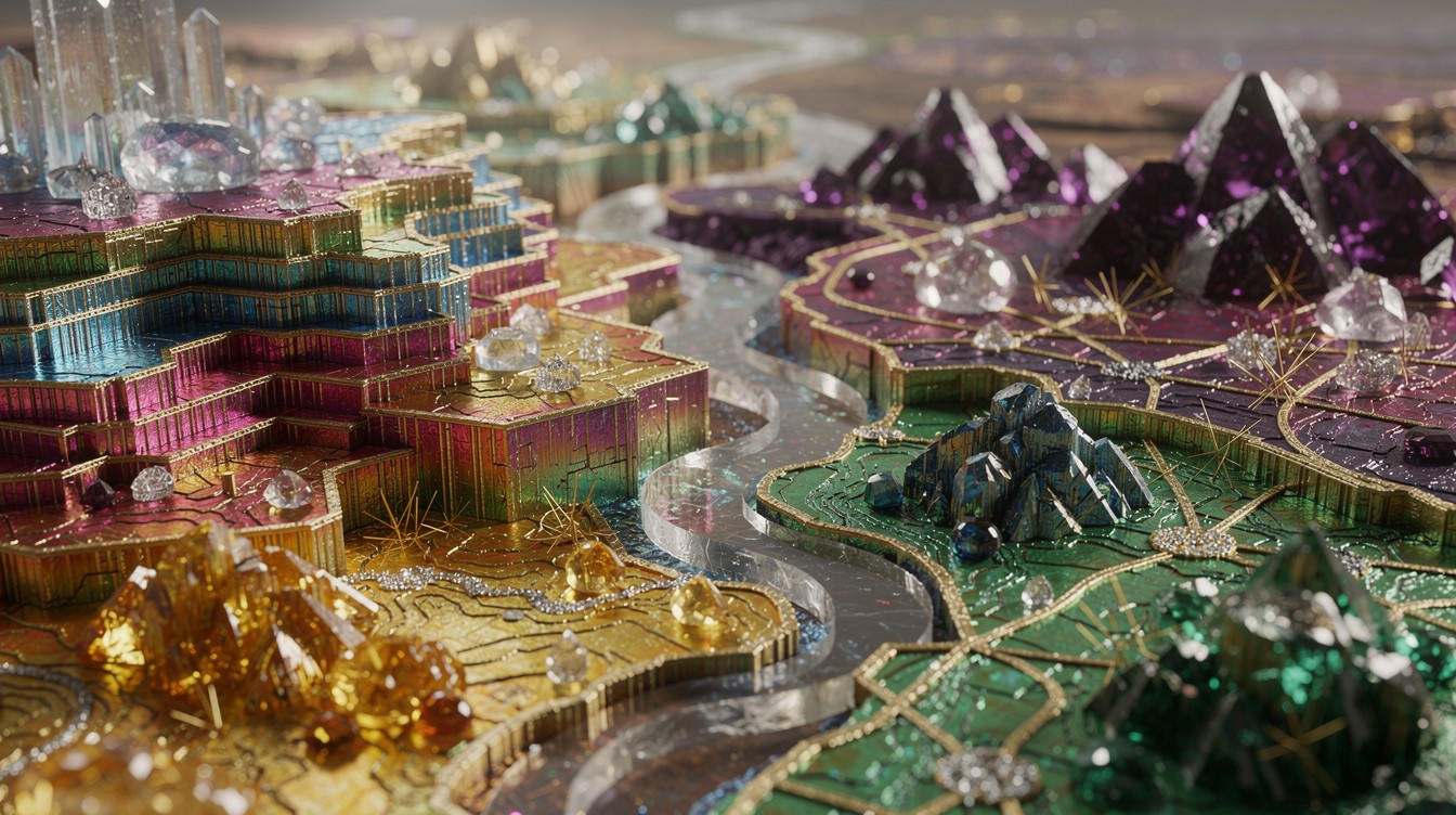 Free Crystal Map Landscape Image - Crystal, Bismuth, Mineral | Download ...