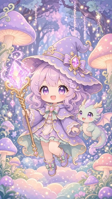 Download Pastel Chibi Mage Image - Chibi, Kawaii, Anime | StockCake