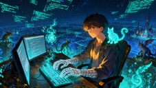 Free Code Becomes Magic Photo - Anime, Programmer, Coder | Download at ...