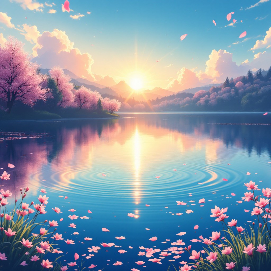 Free Tranquil Lake Sunset Image - Sunset, Lake, Reflection | Download ...