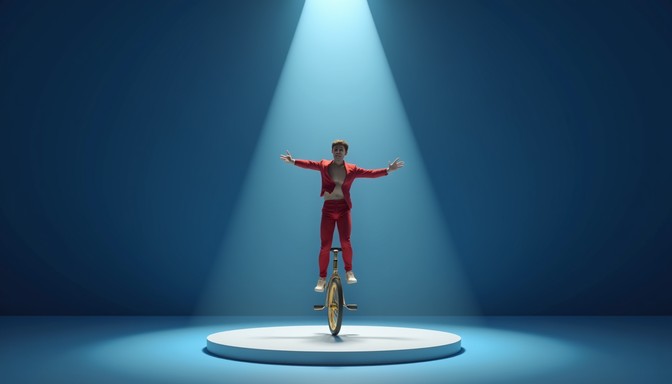 Unicycel Image Free Red Unicyclist Performing Image - Unicyclist, Performer, Balance ...