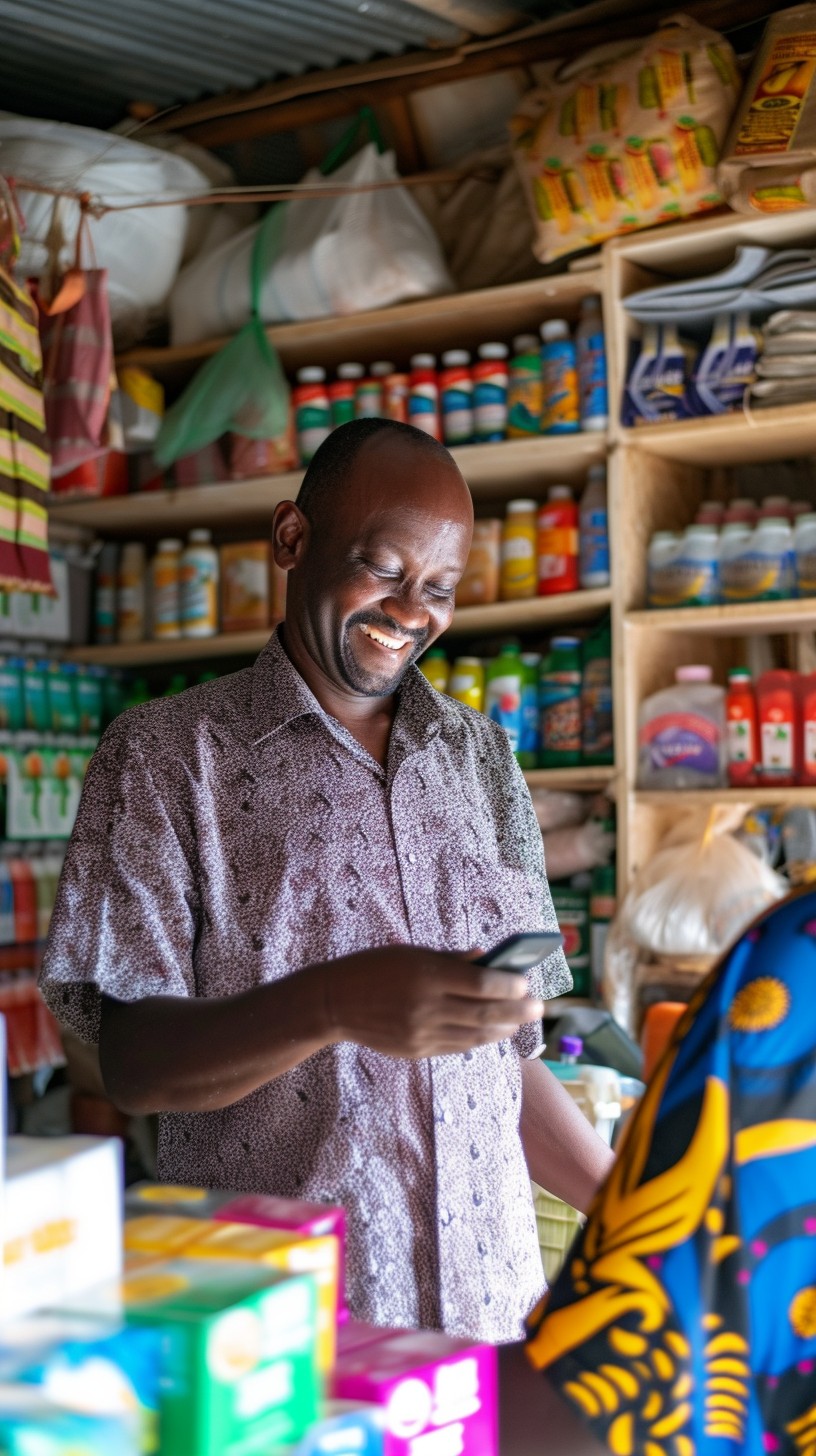 Shopkeeper Midscope Free Shopkeeper Using Smartphone Image - Shopkeeper, Smartphone, Store ...