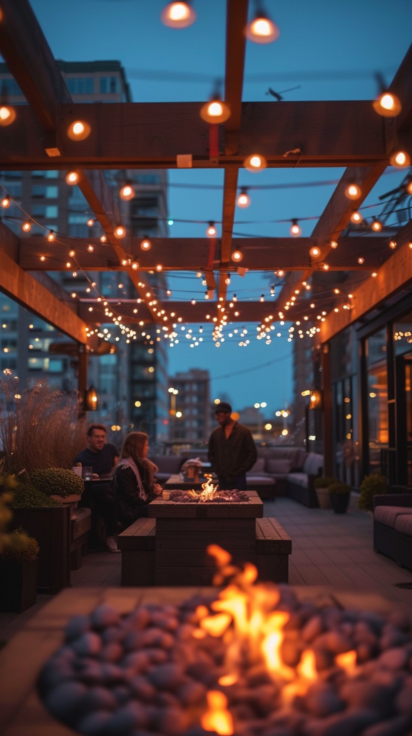 Tonight Outside Free Cozy Evenings Outdoors Image - Outdoors, Evening, String Lights ...