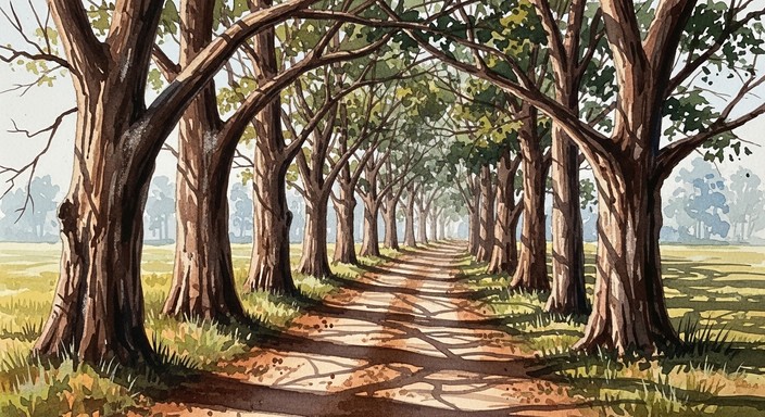 Free Tree-lined country path Photo - Trees, Path, Rural | Download at ...