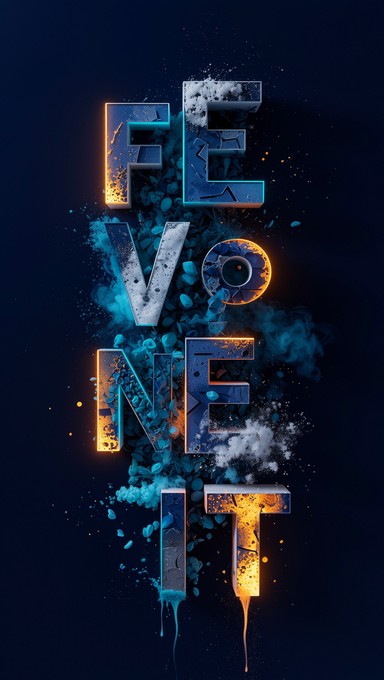 Free Exploding Digital Typography Image - Typography, Pixel ...