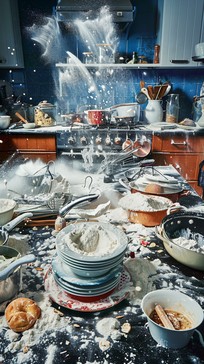 Free Chaotic Kitchen Mess Image - Kitchen, Chaos, Cooking | Download at ...