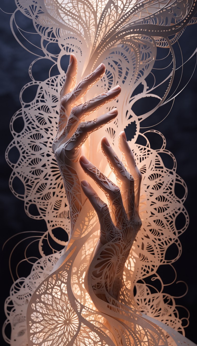 Free Graceful Paper Hands Image - Kirigami, Papercut, Hands | Download ...