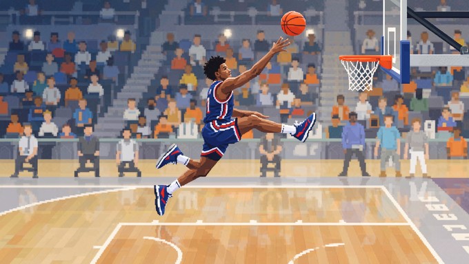 Free 8-Bit Slam Dunk Image - Basketball, Pixel, Retro | Download at ...