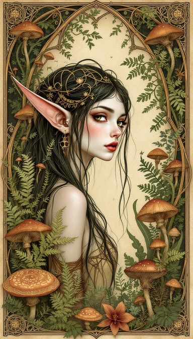 Rustic Elf Free Elf Playing Harp Image - Elf, Harp, Mystical | Download at StockCake