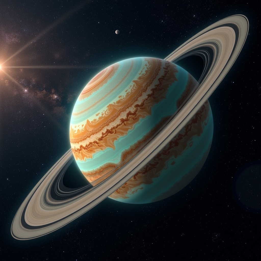 Free Ringed Giant Glows Image - Planet, Space, Cosmos | Download at ...