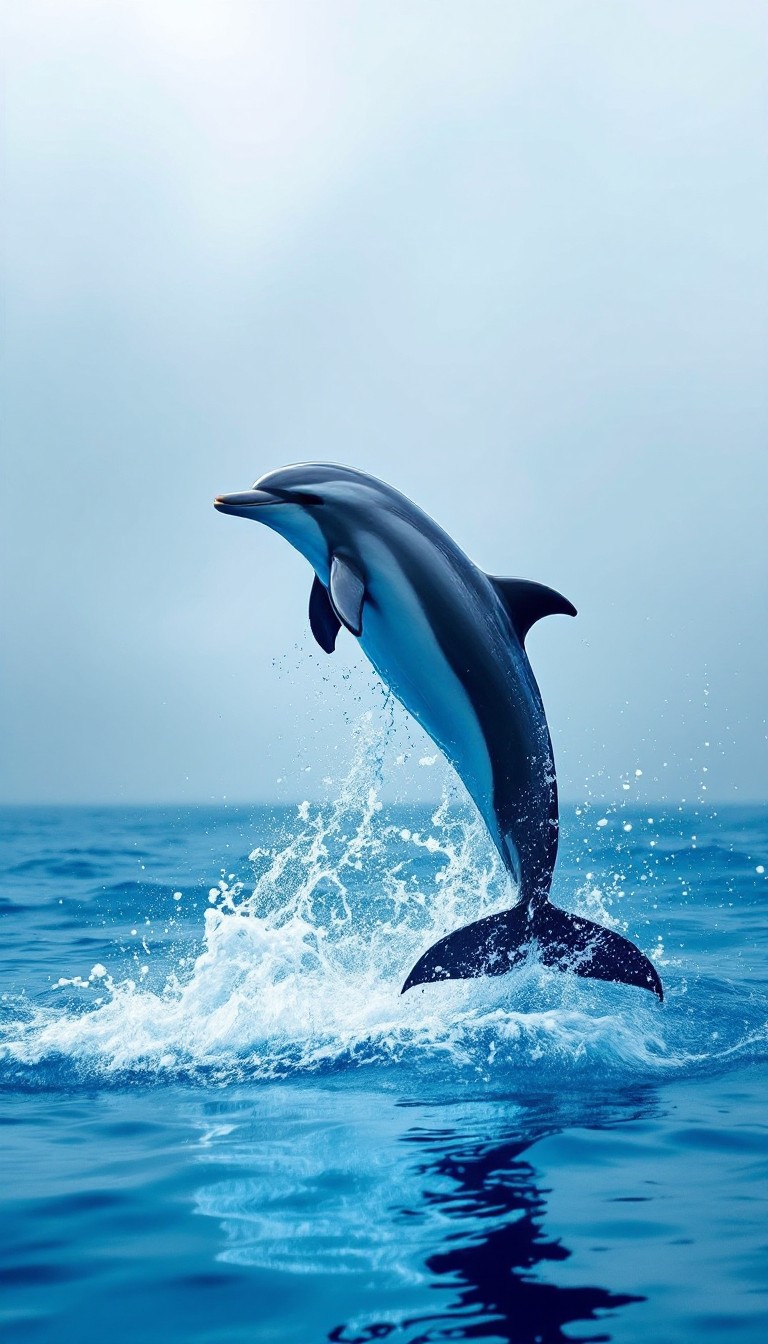 Middle Dolphin Free Majestic Dolphin Leap Image - Dolphin, Leap, Splash | Download at ...