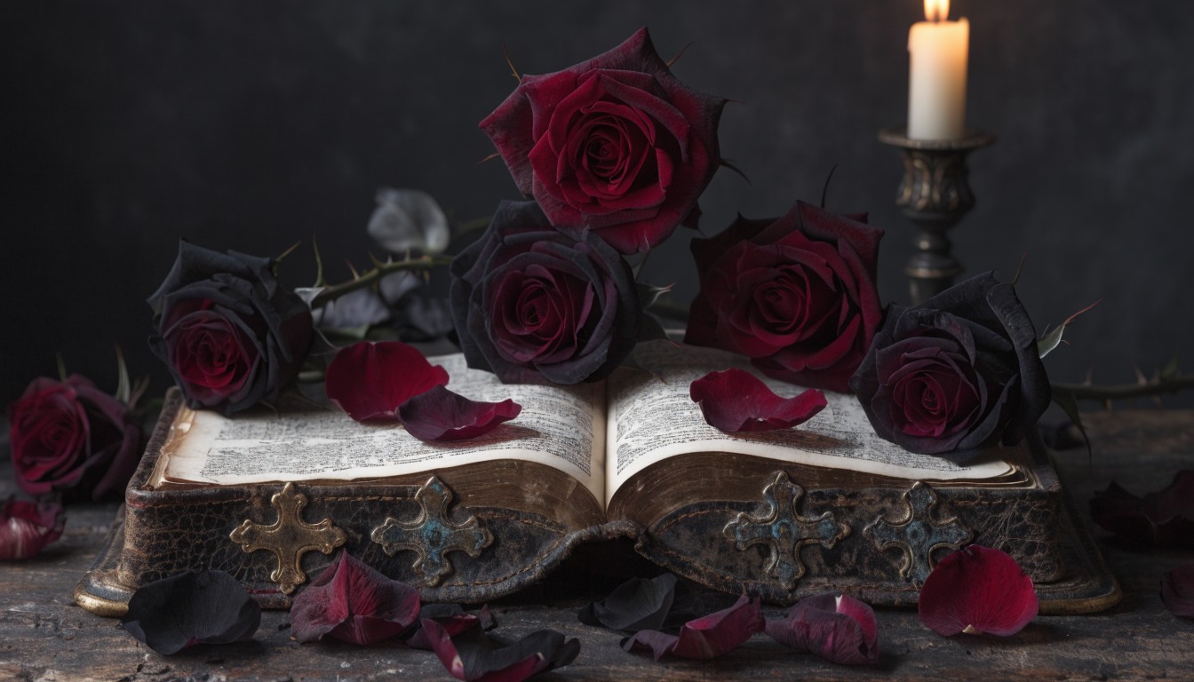 Satanic Roses Free Sacred Roses Decay Image - Gothic, Roses, Bible | Download at ...