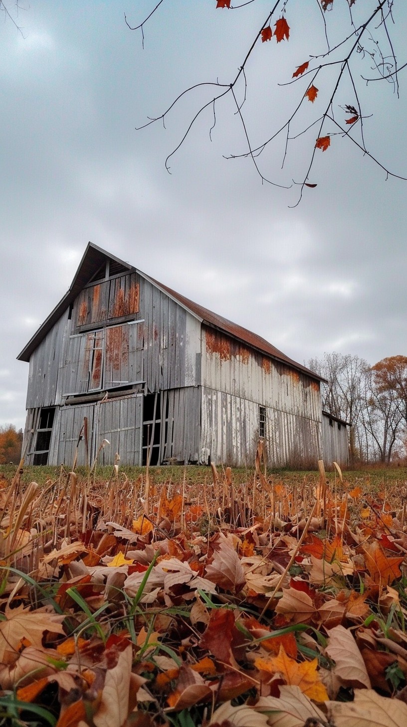Free Autumn Barn Scene Image - Autumn, Barn, Rustic | Download at StockCake