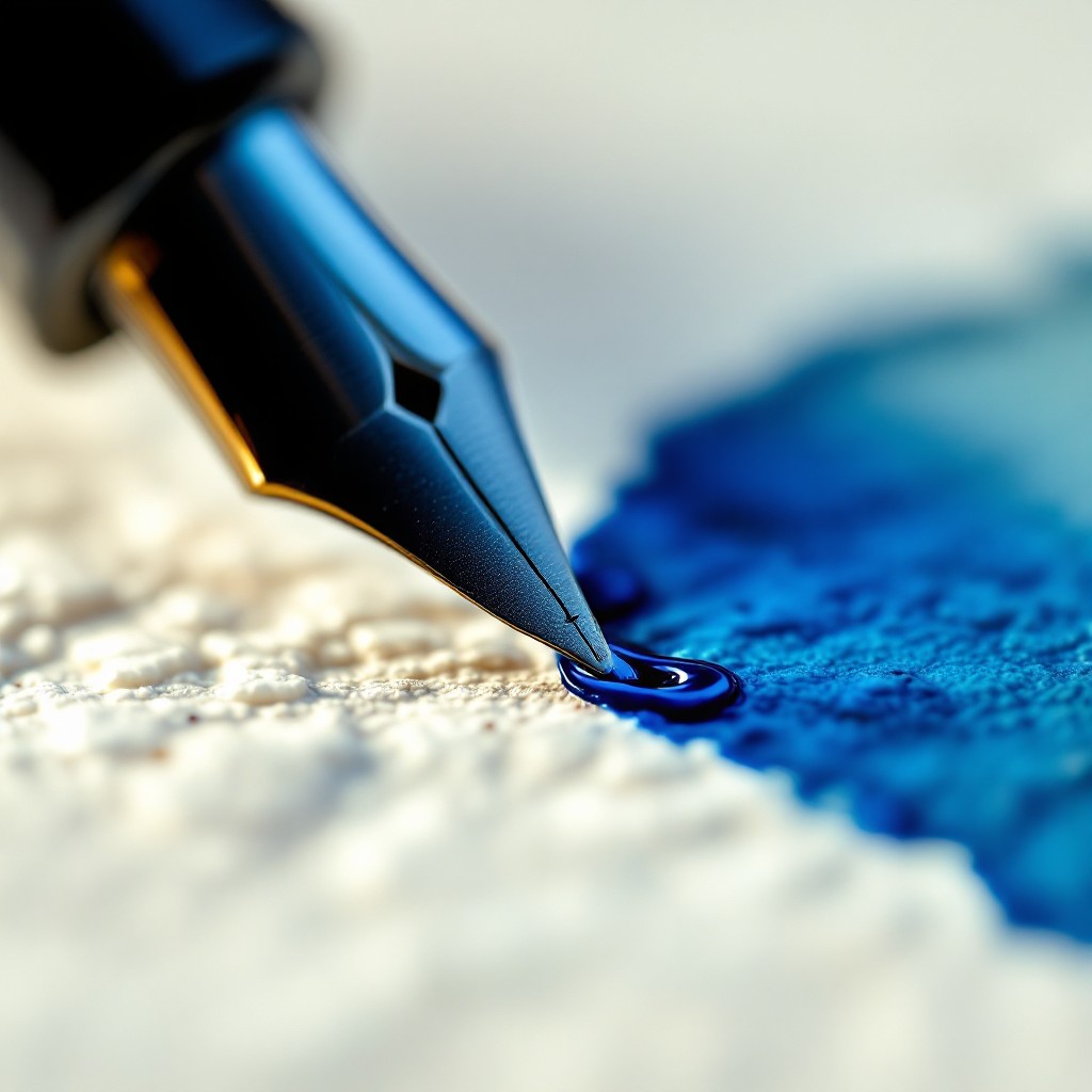 Paper With Ink Free Ink Meets Paper Image - Fountain, Pen, Nib | Download at StockCake
