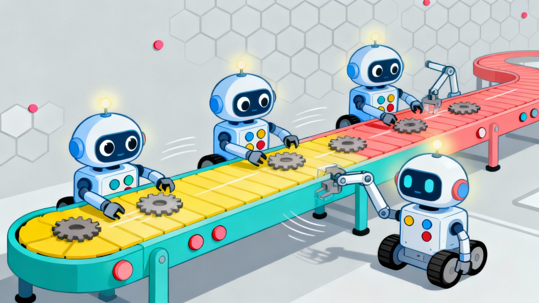 Multi Robots Animation Free Robots Working Together Image - Robots, Teamwork, Automation ...