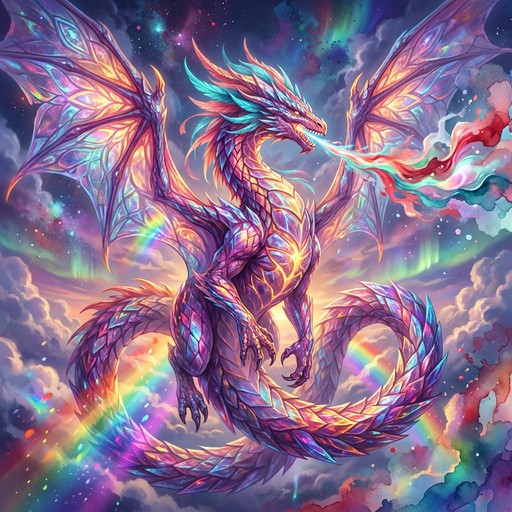 Free Prismatic Dragon Majesty Image - Dragon, Fantasy, Iridescent ...