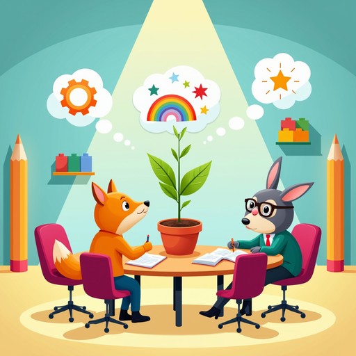Free Magical Business Partners Image - Fox, Rabbit, Meeting | Download ...