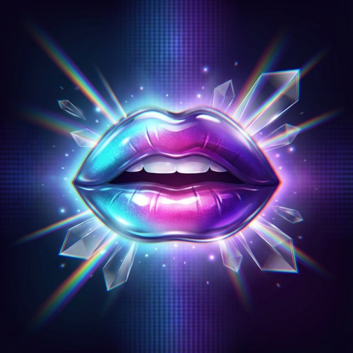 Free Holographic Lip Art Image - Holographic, Cyberpunk, Neon ...