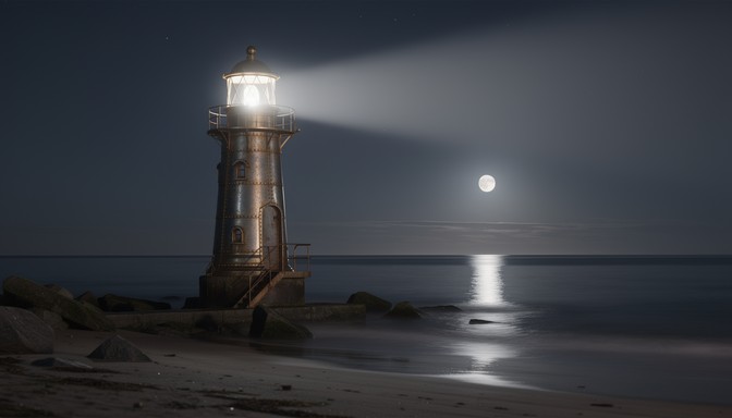 Free Moonlit Beacon Glow Image - Lighthouse, Beacon, Moonlight ...